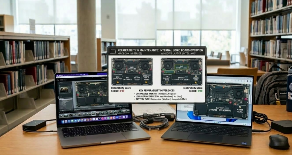 Apple MacBook vs Windows repair and maintenance
