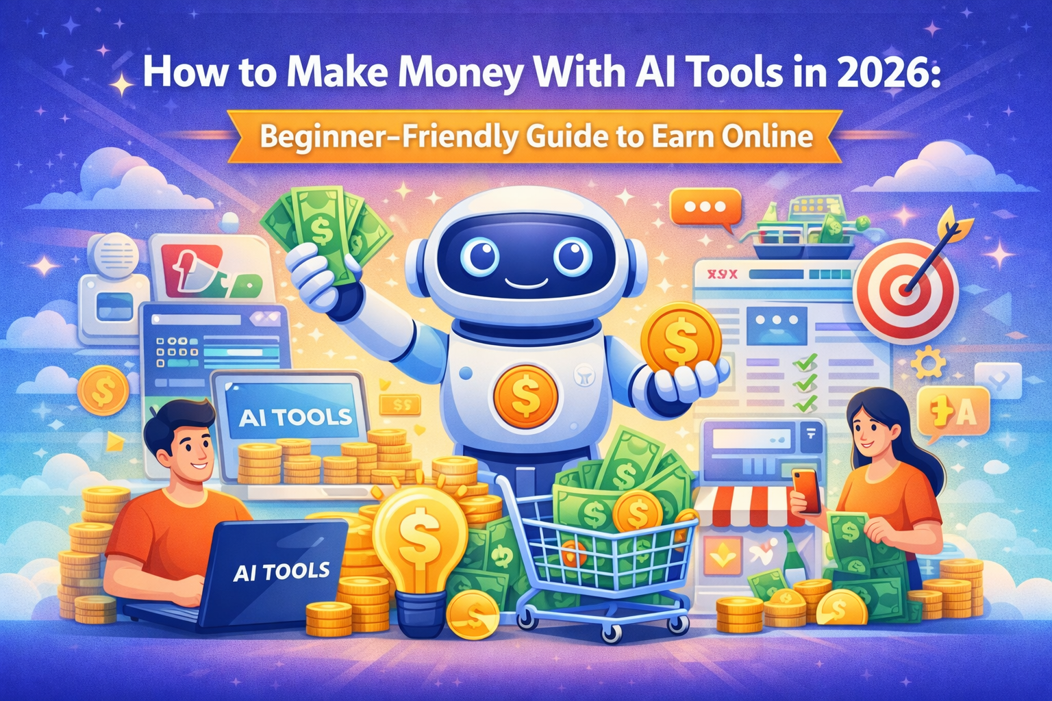 How to Make Money With AI Tools in 2026 Beginner-Friendly Guide to Earn Online